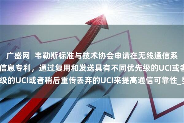 广盛网  韦勒斯标准与技术协会申请在无线通信系统中发送上行链路控制信息专利，通过复用和发送具有不同优先级的UCI或者稍后重传丢弃的UCI来提高通信可靠性_显示_说明书