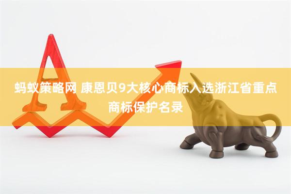 蚂蚁策略网 康恩贝9大核心商标入选浙江省重点商标保护名录